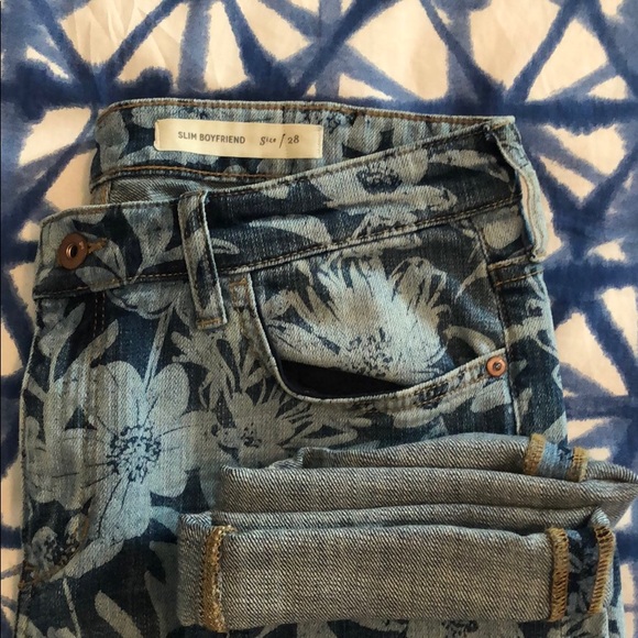 COPY - Anthropologie Sz 28 Pilcro Floral Slim Boyfriend - Picture 3 of 4